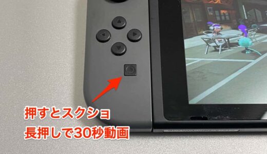 【Nintendo Switch】スクリーンショットや30秒のプレイ動画を撮影する方法