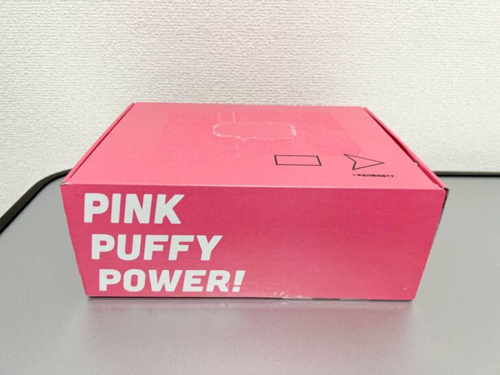 カービィのキャッチフレーズでもある「PINK PUFFY POWER!」の文字