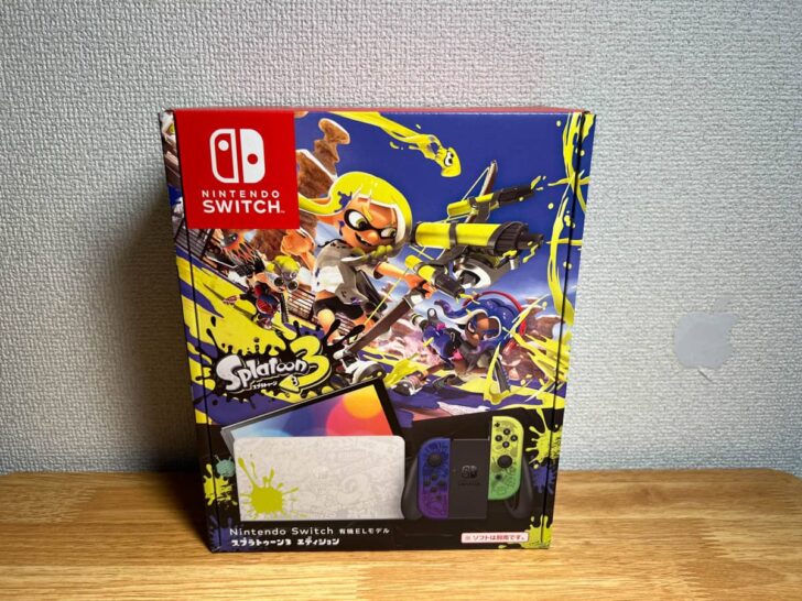 Nintendo Switch（有機ELモデル）スプラトゥーン3エディションのパッケージ